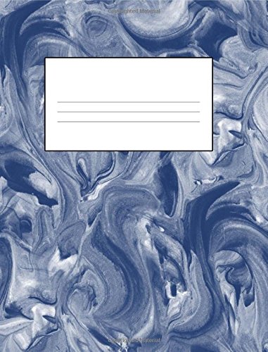 Carnet de composition bleu marine 140 pages lignées 18,8x24,6 cm