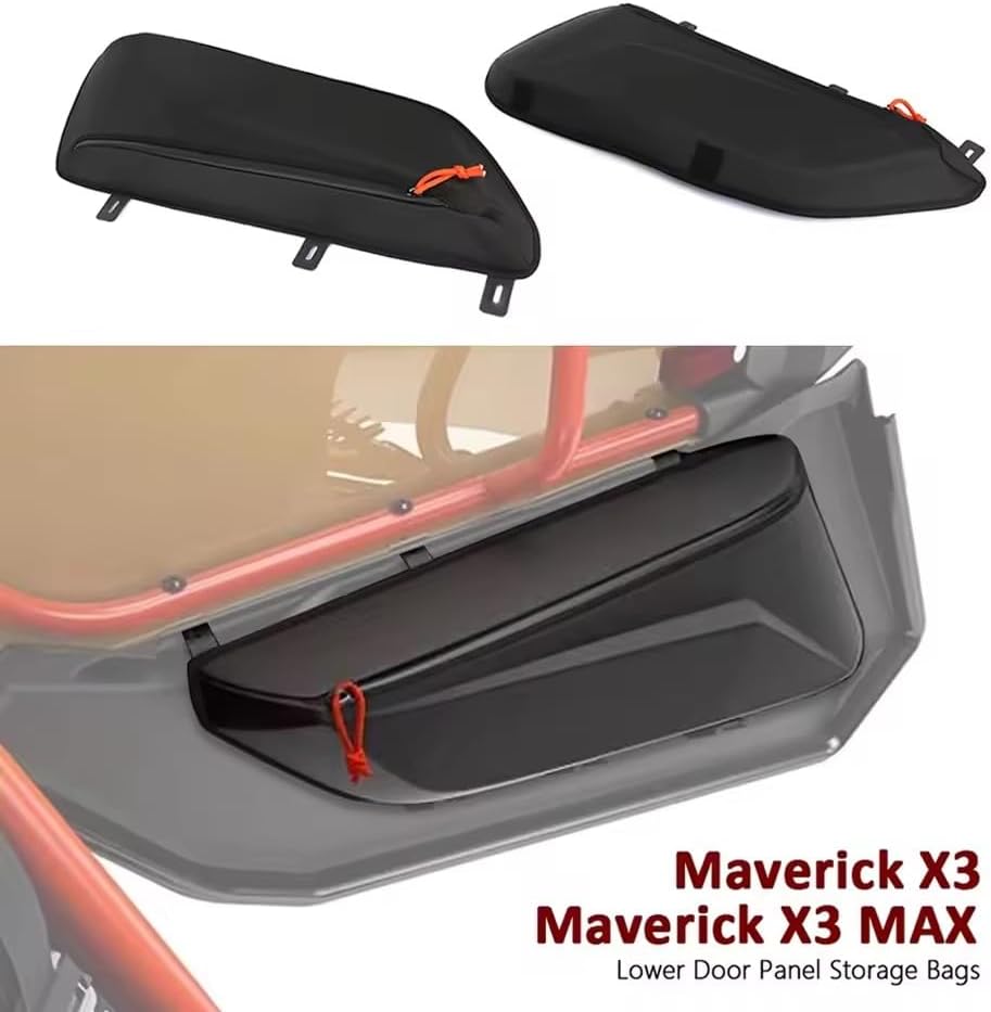 For Can-Am Maverick X3 Max MAVERICK X3 UTV Accessories Lower Door Panel Storage Bag 6L Black Maverick X3