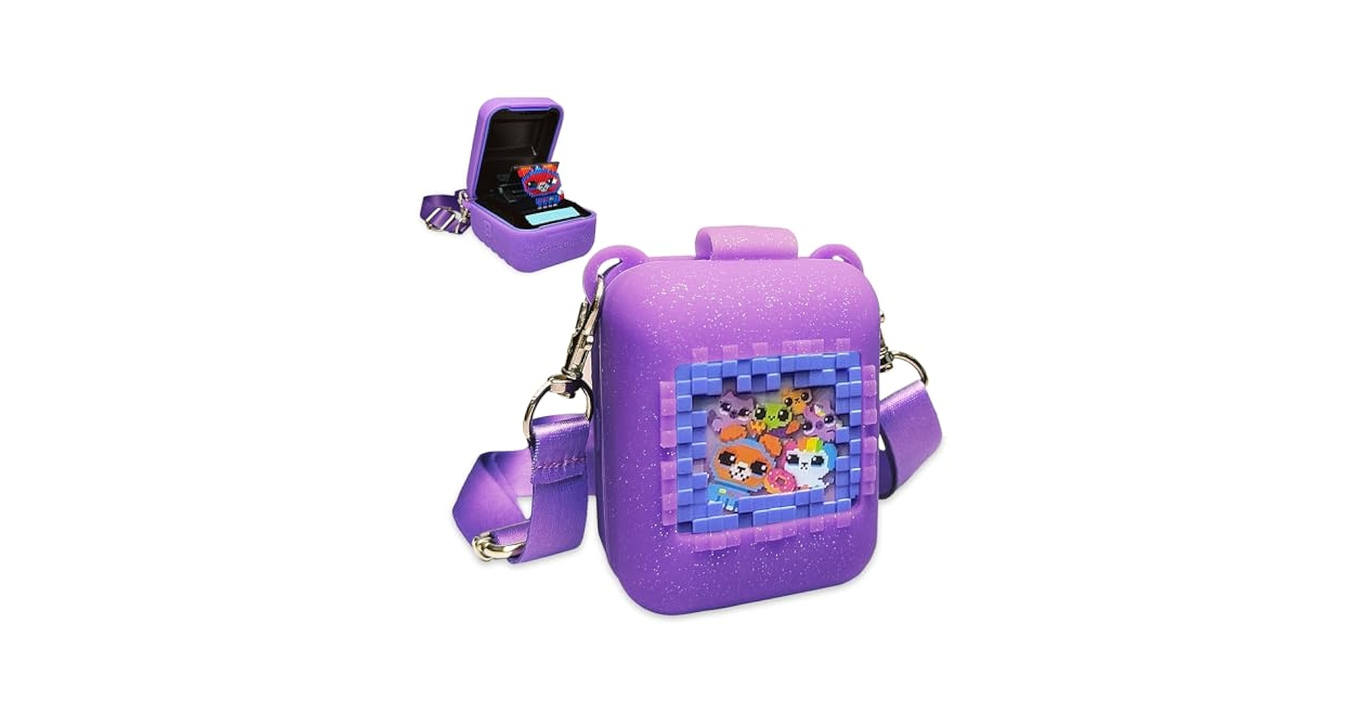 ★DESIGN SKIN★ Embroidered Heart Bear Pocket Case Violet Amazon.com: Silicone Case for Bitzee Interactive Toy Digital