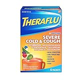 Theraflu Daytime Severe Cold & Cough Packets Berry Infused with Menthol & Green Tea Flavors - 6 ct,...