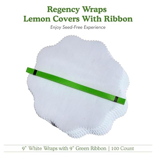 Miniatura 7 de Regency Wraps Lemon Wraps - Cubiertas de limón con cinta, bolsas de cuña, disfruta de exprimir sin semillas sobre mariscos, perfecto para mitades o
