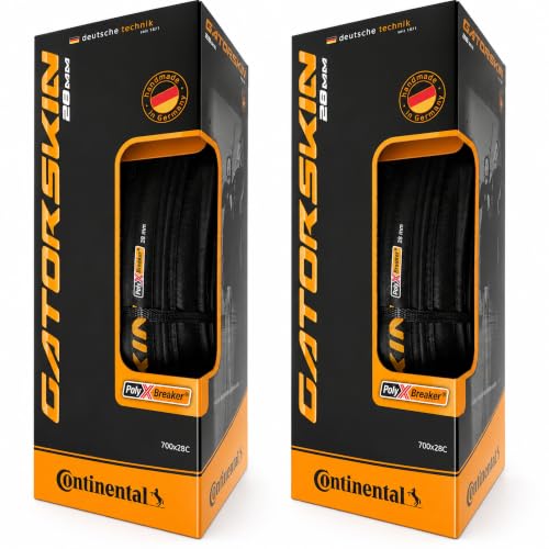 Image of Continental Gatorskin - Road Bike Tire | Tough Urban & Touring Tire for Daily Riding - PolyX Breaker, Duraskin, 2 Pack