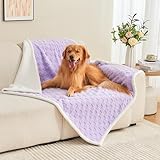 Yaning Manta impermeable a cuadros para cama, 60