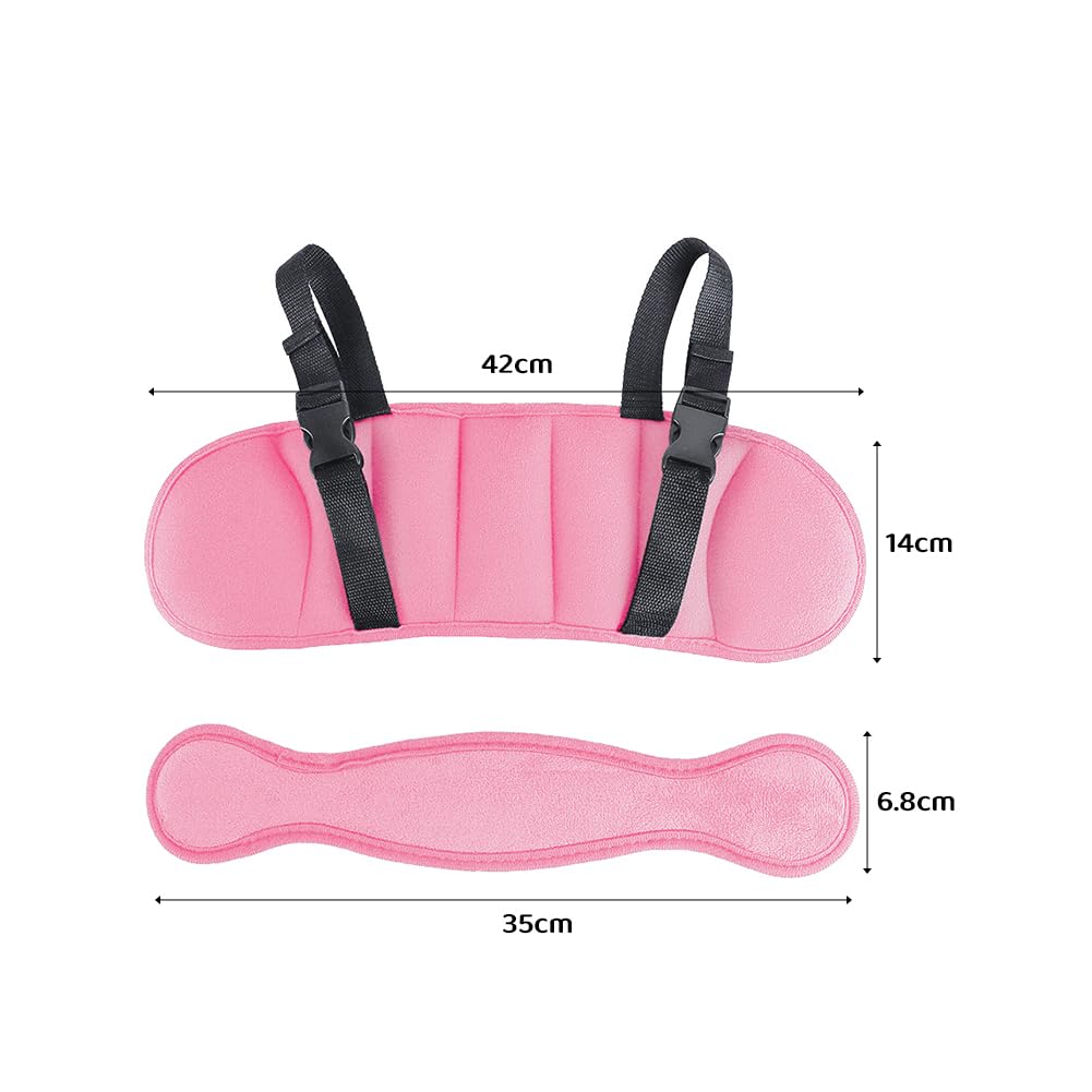 Baby Kopfstütze Für Autositz - Verstellbarer Nackenstützgurt Mit Klett | 55x44 Cm Schlafhilfe