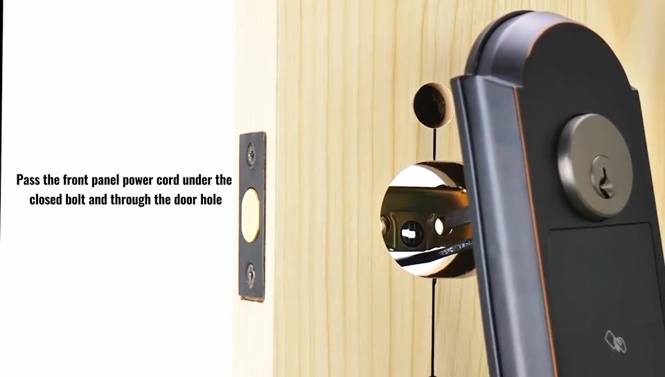 Anweller Keyless Entry Door Lock Deadbolt with Handle Set