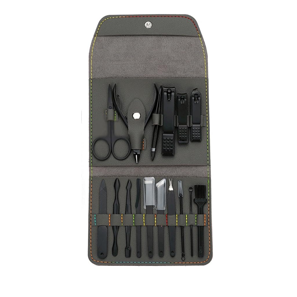 16 Piece Stainless Steel Nail Clippers Nail Clippers Nail Clippers Manicure and Enhancement Tool Set E