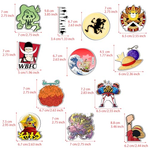 Imanes decorativos Pounchi Fight Anime 12 piezas miniatura 2