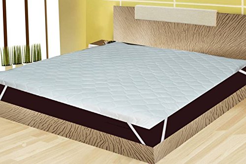 Image of Rajasthan Crafts Microfiber Waterproof and Dust Proof Single Bed Mattress Protector (White, 36X78-inch)
