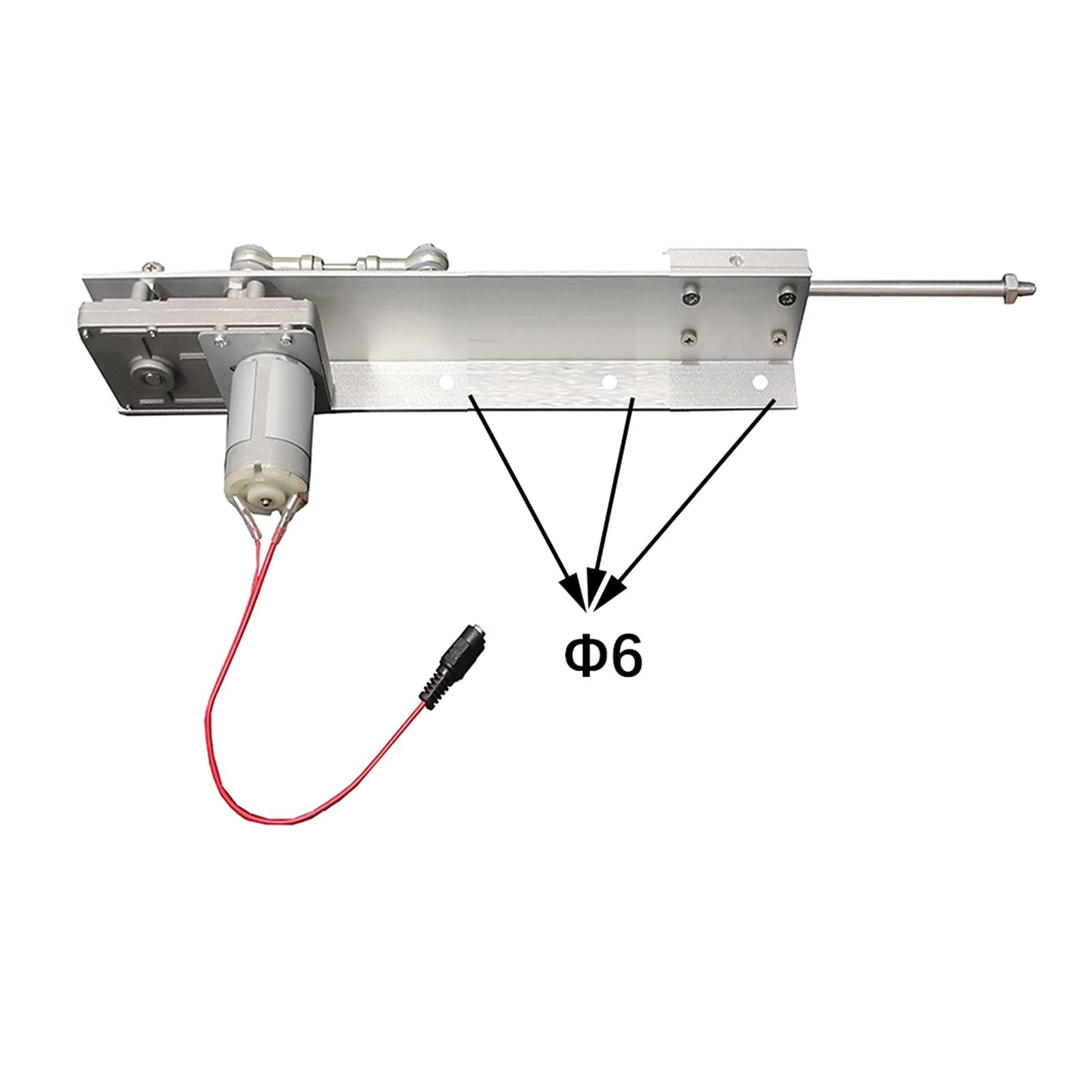 Siłownik liniowy, Teleskopowy siłownik liniowy + 3XLR. Złącze + złącze blokady VAC-U + złącze końcowe DC 12V / 24 V DC Wzajemny silnik liniowy Stabilna praca(Only 3XLR Connector)