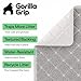 GORILLA GRIP Cat Litter Box Mat, 35x23, Cushioned Coil Mesh Litter Trapping Mats, Scatter Control Supplies for Less Mess, Phthalate Free, Ultra Deep Catch Grooves, Rinse or Vacuum to Clean, Light Gray
