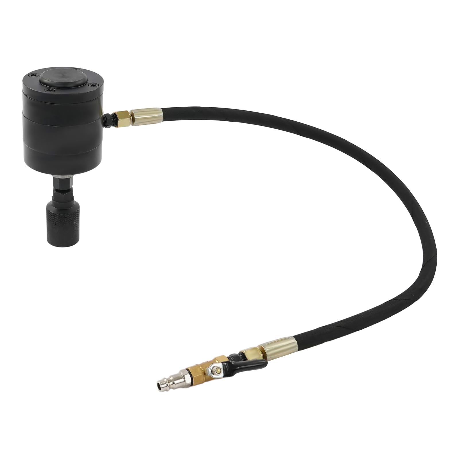 Set di 23 utensili per estrazione iniettori pneumatici, con adattatore, estrattore pneumatico, per iniettori diesel (nero)