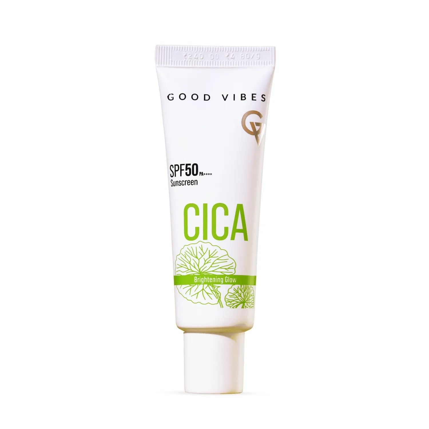 Good Vibes CICA Sunscreen SPF 50 PA Cica Extract 3 Niacinamide Hyaluronic Acid Lightweight Aqua Gel Non-Greasy 50g