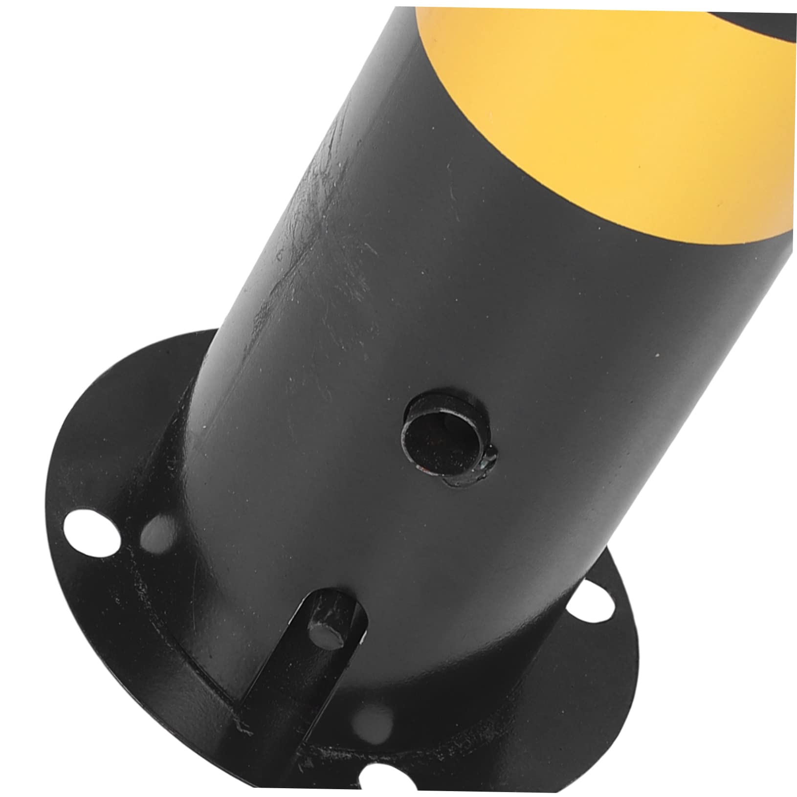 MAGICLULU Poste De Seguridad De Acero Resistente Para Estacionamiento Barrera Protectora De Colores Negro y Amarillo Para Delimitar Entradas y Salidas Áreas Comerciales Industriales Con Supe