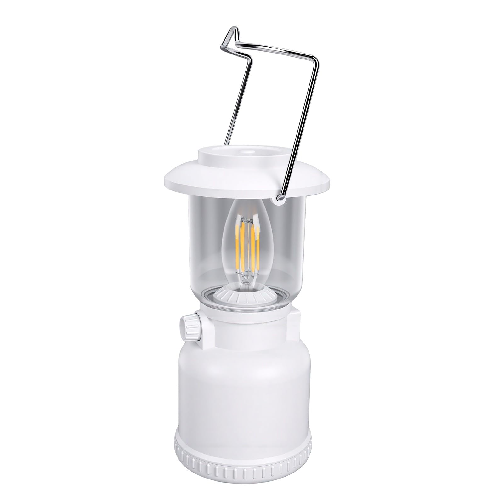 Lanterna da Campeggio Ricaricabile, Lampada di Emergenza | Impermeabile IP68, Batteria 1800 MAh per Uragani, Gancio per Tenda