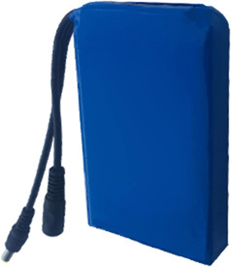 DC 12V Lithium-ion Battery Pack Portable Rechargeable Lithium Polymer Li-ion Battery with Charger Suitable for Cameras Children's Toys LED Light Bars Lighting Tools, etc.