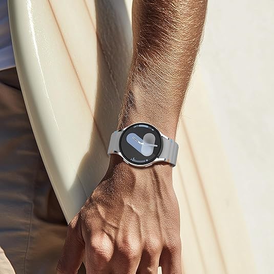 Image of Zapper ZERO GAP Sport Band Compatible With Samsung Galaxy Watch 7 Band 40mm 44mm (2024), Soft Silicone Waterproof Strap with Decorative Woven Line for Galaxy Watch 6 5 4 40mm 44mm (Watch Not Included)