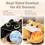 Certified to ASTM & CPSIA Standards–Kids Travel Neck Pillow with Hood,Memory Foam Airplane Pillow,Double-Sided, Cute Design, Cooling Ice Silk & Soft Plush, Adjustable, Portable & Washable for Flights - Image 4