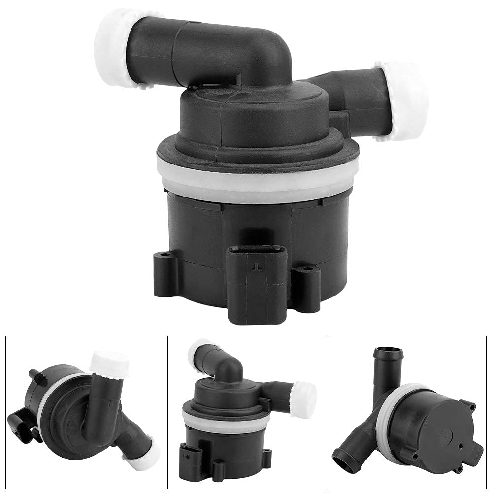 KIMISS Pompe à eau, voiture en métal + ABS Moteur de liquide de refroidissement auxiliaire Pompe à eau supplémentaire pour Avant B8 03L965561A