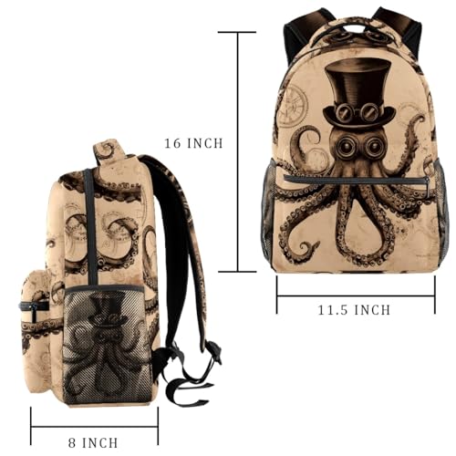 Sac à dos loup Campus avec porte-bouteille intégré et imprimé lune rouge