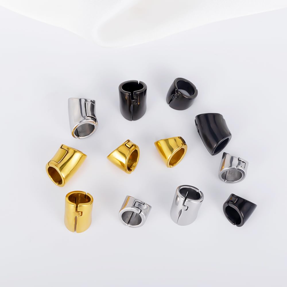 Vankula Peso Lobo Pesi Orecchie ear weights dilatatori Polsino Clicca in Acciaio inossidabile lobi piercing espansori Gioielli Uomo Donna 10mm 16mm 19mm
