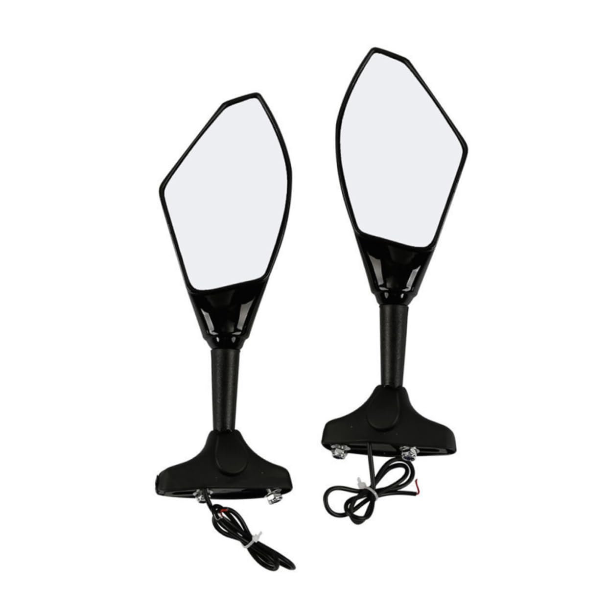 Rétroviseur de Guidon Moto à Led, Flèche Noire, Paire