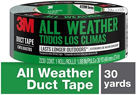 3M All Weather Duct Tape, 1.88 inches by 30 yards, 2230-HD, 1 roll