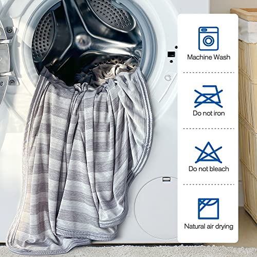Bedelite Cooling Blanket For Hot Sleepers And Night Sweats, Upgraded Q-Max>0.441 Double Side Cold Blankets For Sleeping, Super Soft Summer Throw Blanket For Couch And Bed(Grey, 50X70 Inches) #TOP6