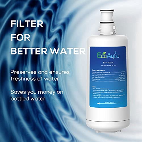 Filtre EcoAqua EWF-8005A élimine goût chlore compatible Instanta CPF210 CPF4100 - 4