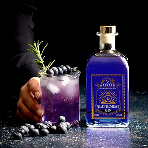 Alchemist Gin - der Farbwechsel Gin mit Heidelbeeren - ändert die Farbe bei Zugabe von Tonic - 500 ml – Bild 3