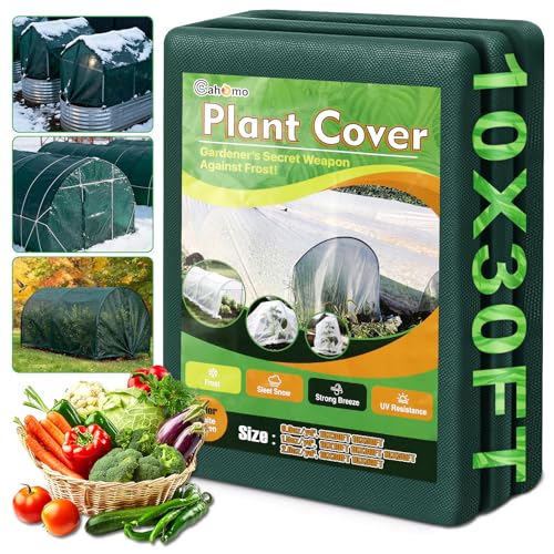 Green Plant Covers Freeze Protection, 10 x 30 ft - 1.5 oz/yd² Frost Cloths for Outdoor Plants, Tree...