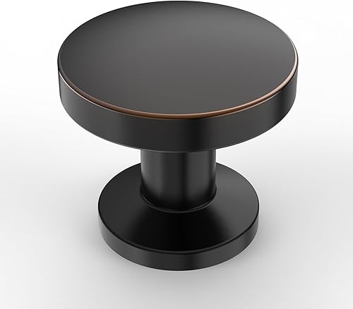 Miniatura 7 de Asidrama Paquete de 20 pomos de zinc para gabinete de cocina, color negro mate, pomos de gabinete de cocina, pomos de zinc para cajones y aparadores