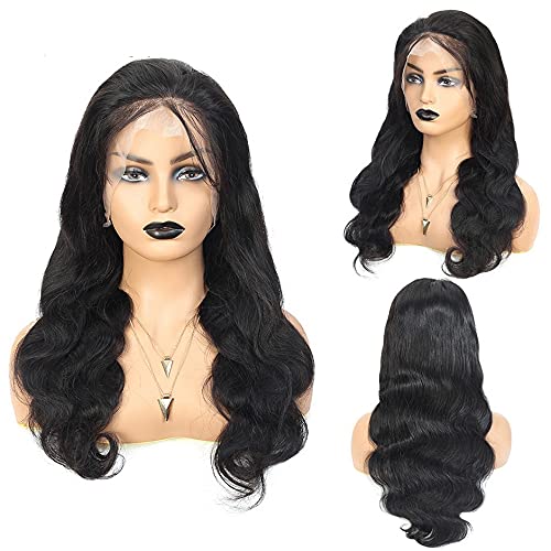 Amazon.com : Body Wave 360 Lace Frontal Wig Human Hair 150  display picture 1