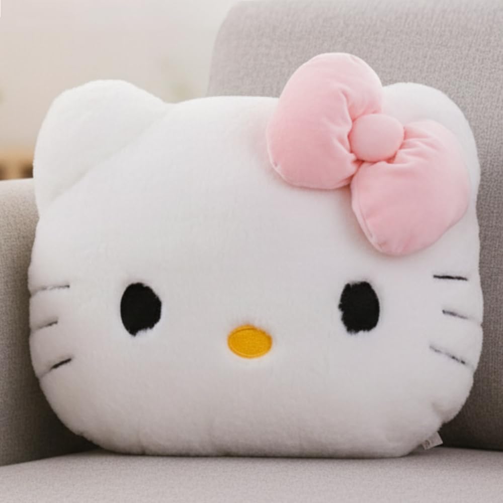 Mirada Sanrio Hello Kitty Face Soft Plush Toy | Iconic Stuffed Animal for Kids & Collectors | Soft Toys for Kids, Stuffed Animals, Plush Toy, Cuddle Toy, Gift Item, Room Decor Collectible | 30cm-image-45