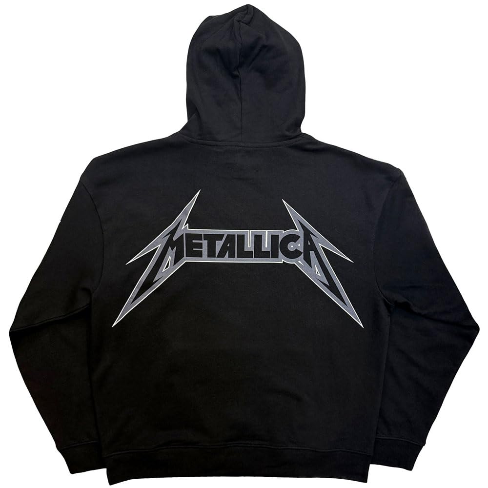 Rock Off officially licensed products Metallica M Bolt Band Logo Pullover Hoodie M Black