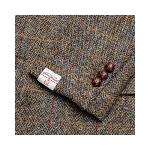 Walker and Hawkes Harris Tweed Blakemore Blazer for Men - Hand-Woven Wool Tweed Jacket with Polyester Lining, Regular Fit4