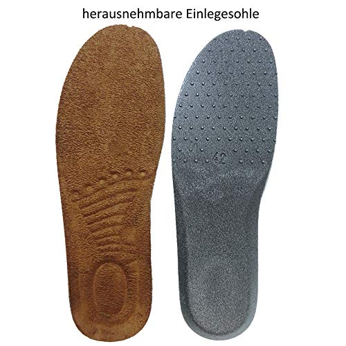 LEMIGO Herren kurze EVA Gummistiefel Gummistiefeletten Chuck (44, schwarz)