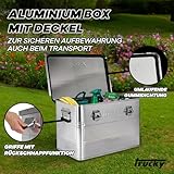 Trucky Aluminium Box mit Deckel Silber Alu Kiste Alukiste Auswahl Transportbox Metallbox Aufbewahrungsbox Boxen Abschliessbar Metallkiste