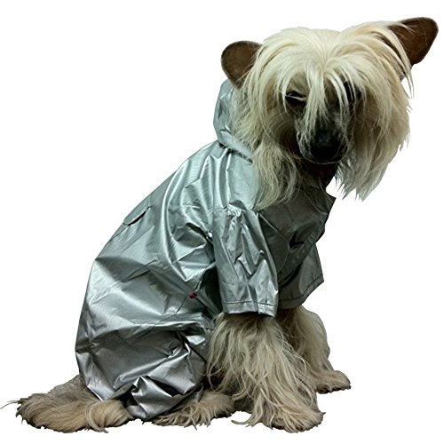 Doggydolly Reincoat Silver 2 Legs für schlechtes Wetter