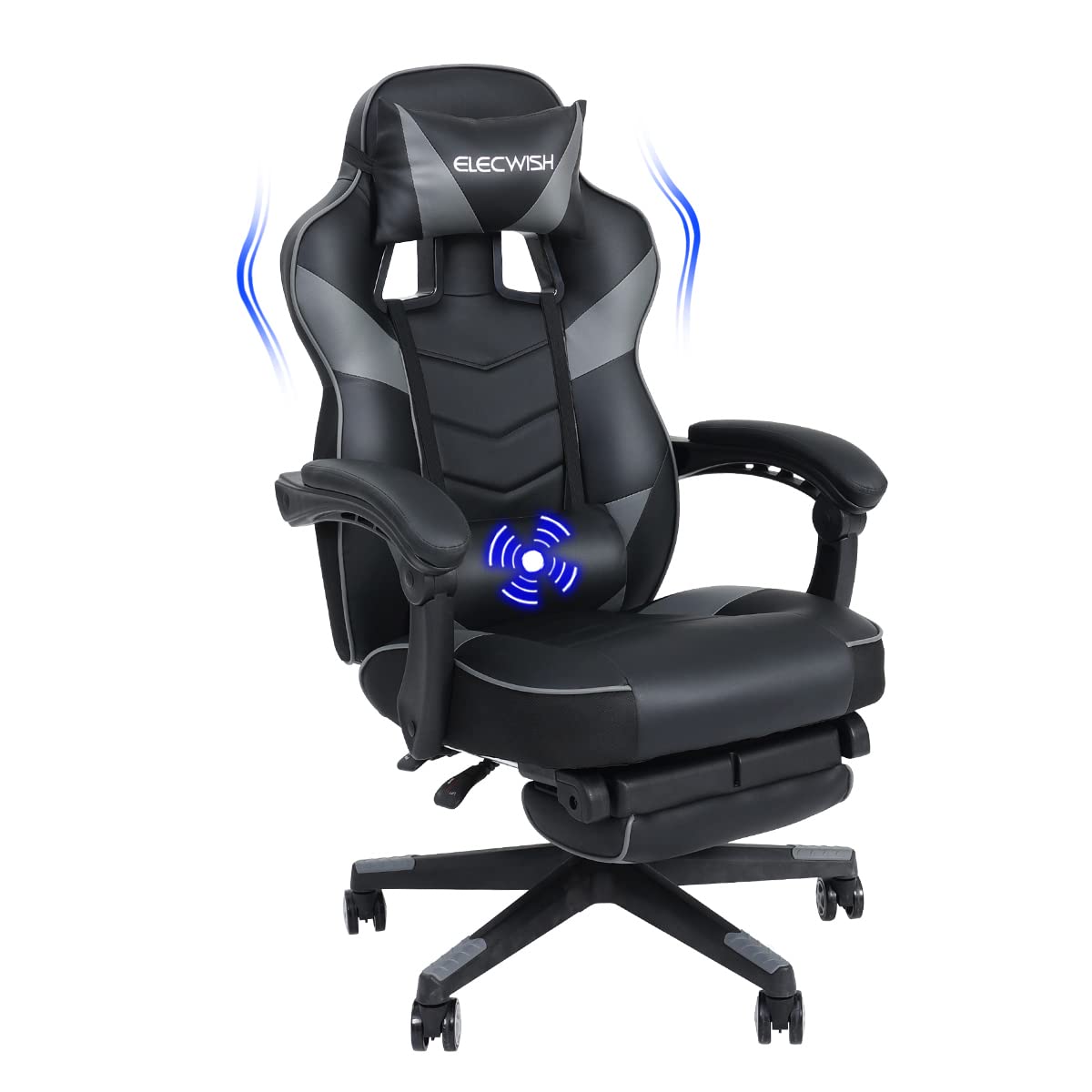 ELECWISH Gaming Chair for Adults with Massage, Video Game Chairs — image 1