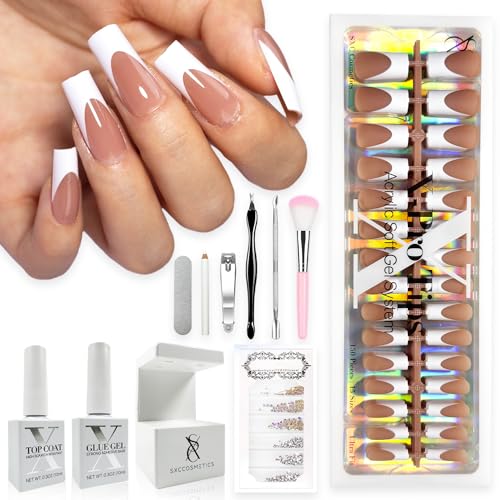 SXC Cosmetics French Tip Press On Nails