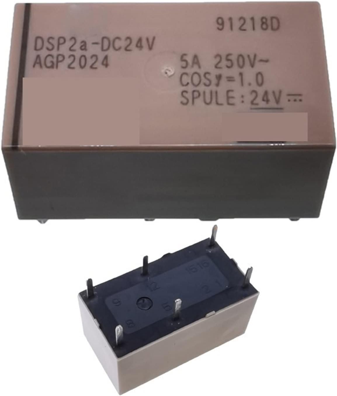5Pcs Relay DSP2A-DC24V DSP2A 24V DIP6 5A AGP2024 DSP2A-DC12V DSP2A-DC5V(DSP2A-DC12V)