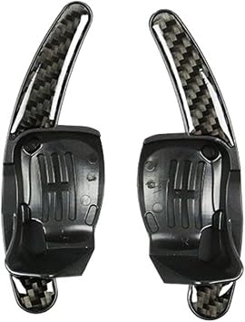 Steering Wheel Paddle Extension Shift Cover Compatible With VW Golf 6 MK6 GTI CC Tiguan Polo Seat R36 RABS Carbon Fiber