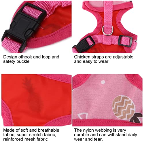 Image of Chicken Harness with Leash for Small Pets, Adjustable Elastic Breathable Vest for Hens Ducks Geese Outdoor Walking Training
