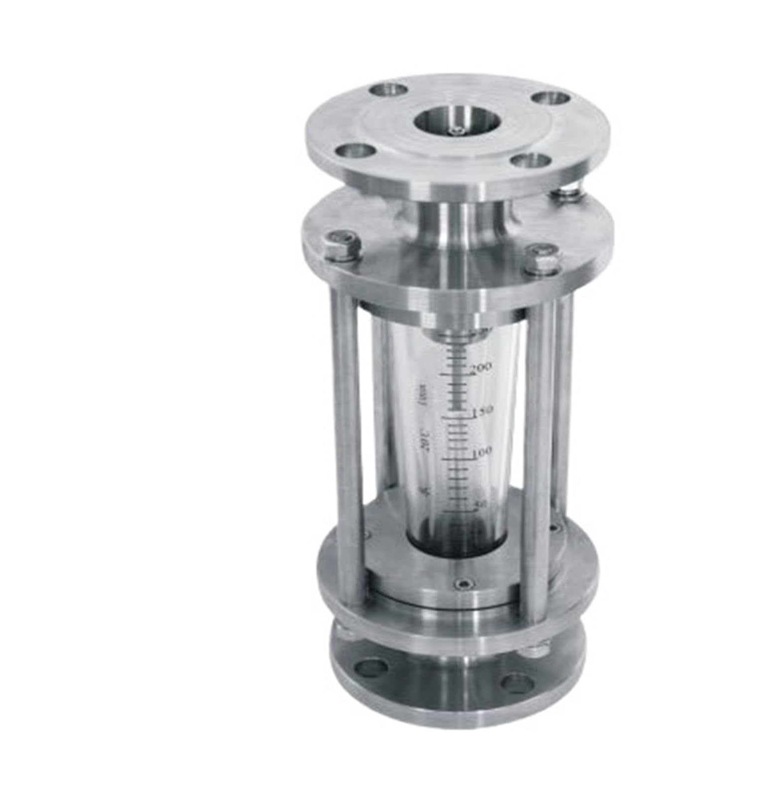 Rotámetro de vidrio for líquido, acero inoxidable #304, DN25 FL100(150-1500LPM)