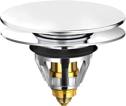 Universal Pop Up Basin Plug Brass