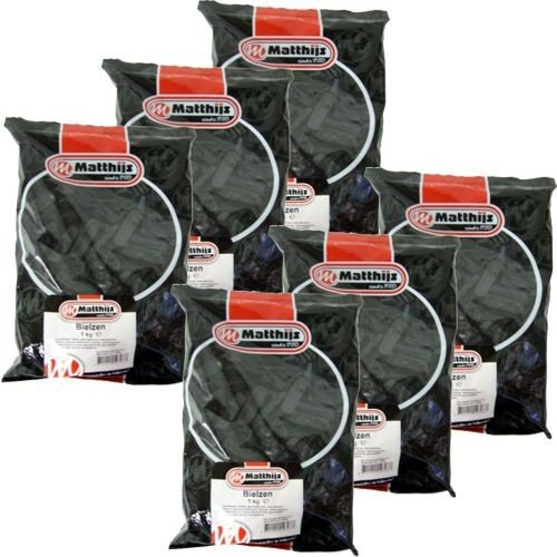 Matthijs Holland Lakritze Bielzen 6 x 1000g (normales Lakritz)