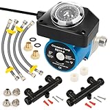 Hot Water Recirculating Pump Kit for Tank Water Heaters – Programmable Timer, Two Upgraded Brass Bypass Sensor Valves, 4-Line Configuration, Easy DIY Installation 0955805,595916