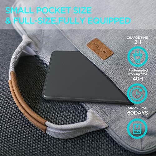 Samsers Multi-Device Bluetooth Keyboard Portable Rechargeable Wireless Keyboard With Stand Holder, Ultra Slim Ergonomic Folding Keyboard Bt 5.1 For Os Ios Android Windows Cellphone Tablet Laptop Mac #TOP5