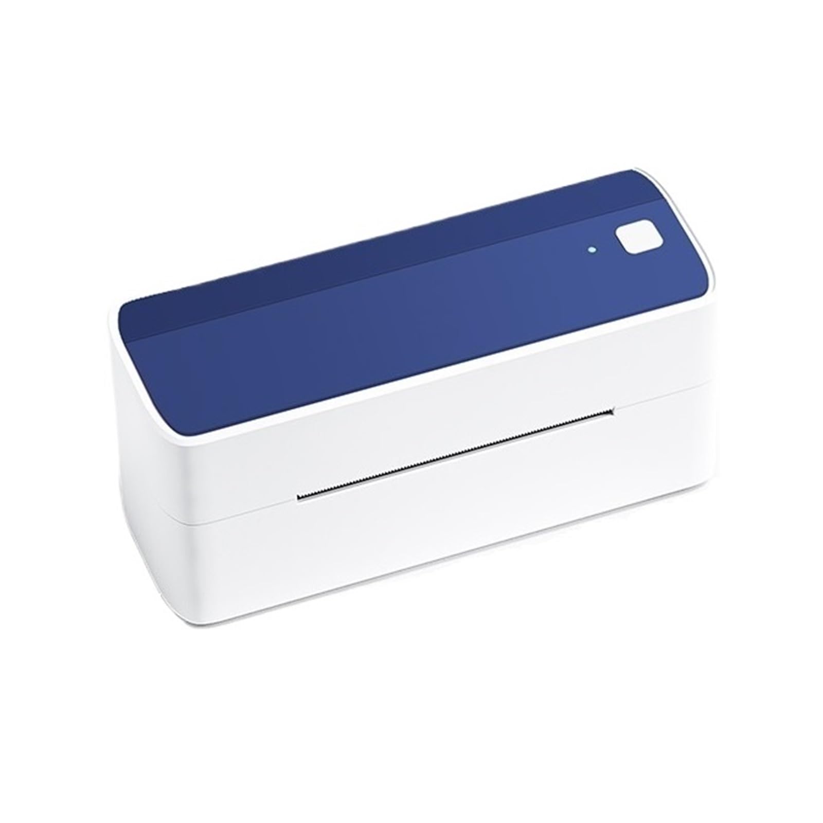 Termiczna Drukarka Etykiet Bluetooth 118mm Wysyłka Termiczna Drukarka Etykiet Drukarka Naklejek Przenośna Drukarka Etykiet Adresowych Szeroko Stosowana(White Blue)