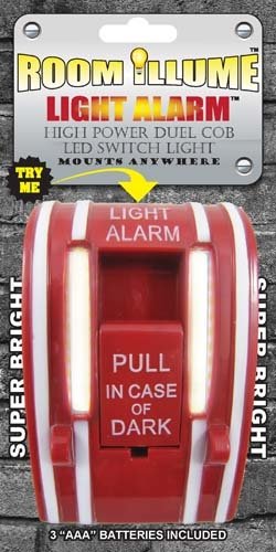 Fire Alarm Light - Alarm Room Illume - HIGH POWER Duel Cob LED Light Switch Light - Pull in Case of Dark